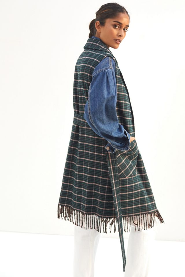Helene Berman Fringed Longline Vest #3