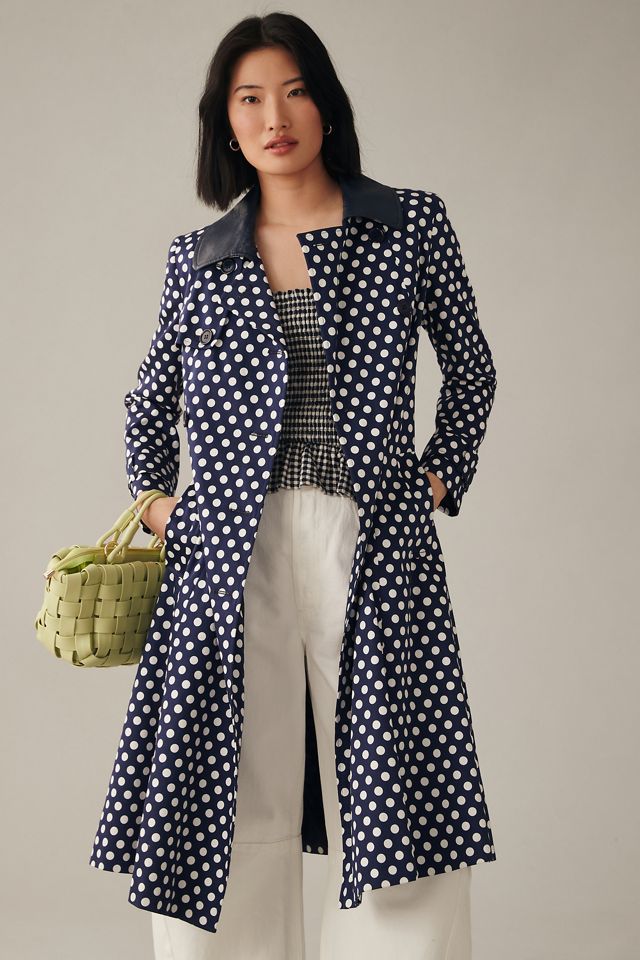 Helene Berman Dotty Trench Coat #3