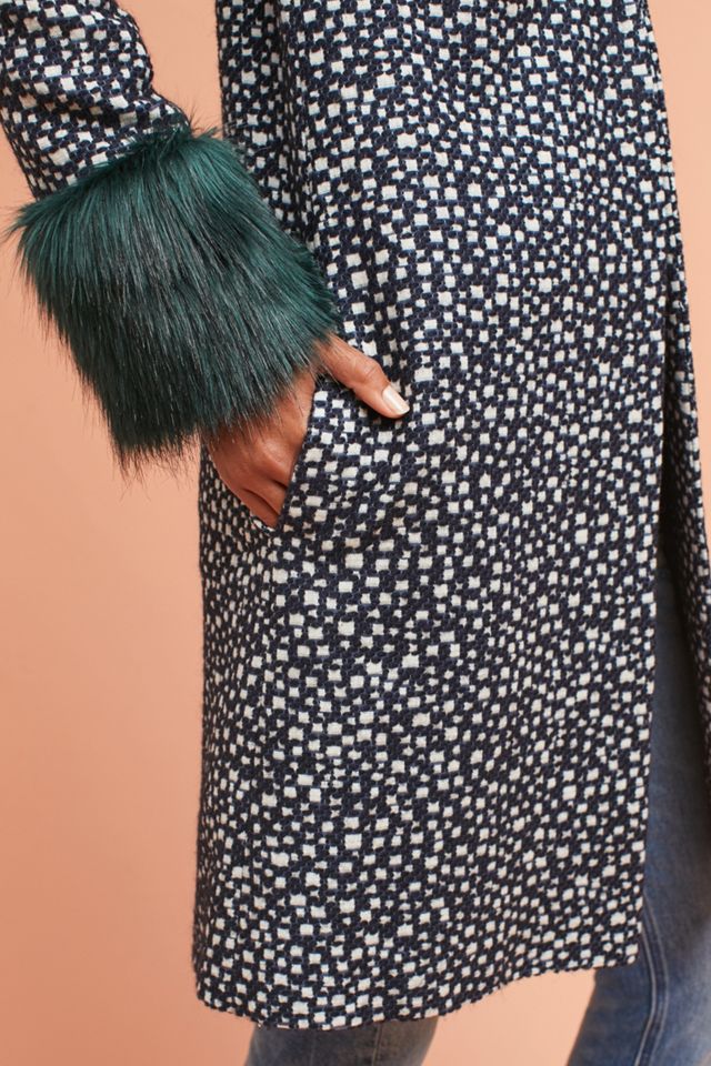 Faux Fur-Cuffed Jacket #1