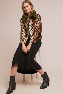 Leopard coat outlet anthropologie