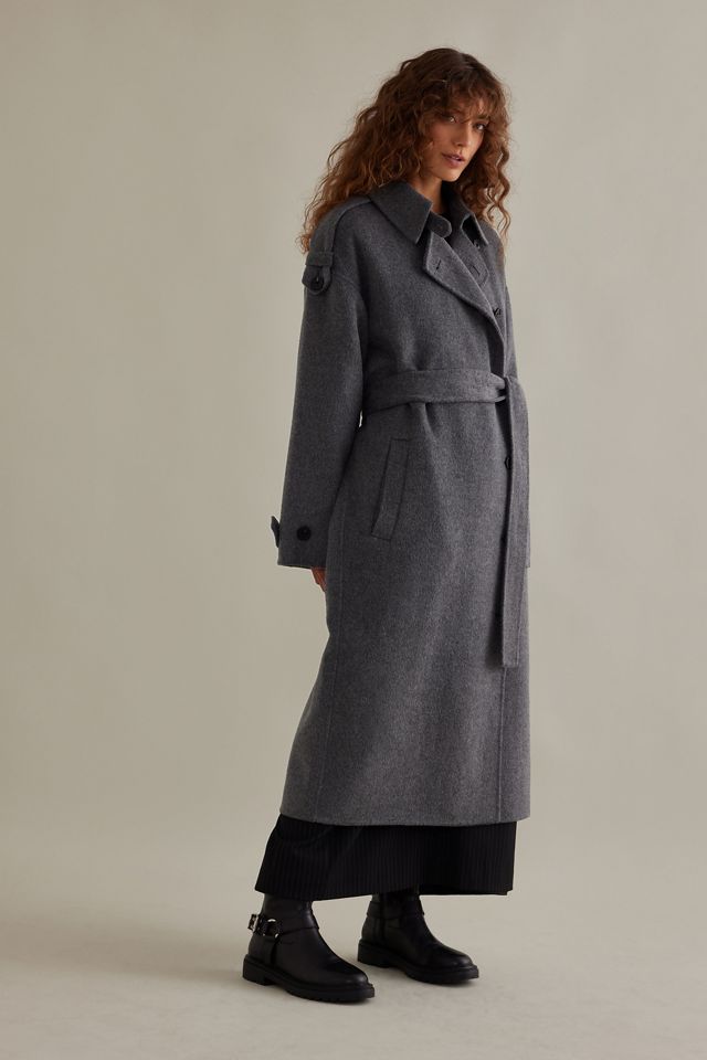 Second Female Walance Wool-Blend Trench Coat #3