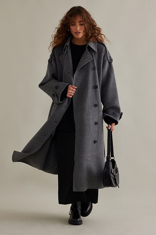 Second Female Walance Wool-Blend Trench Coat