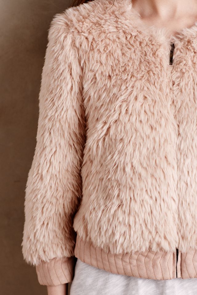 Blushed Faux-Fur Jacket #3