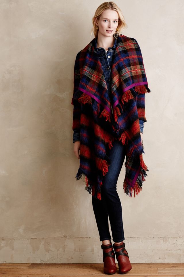 Tartan Blanket Coat #1