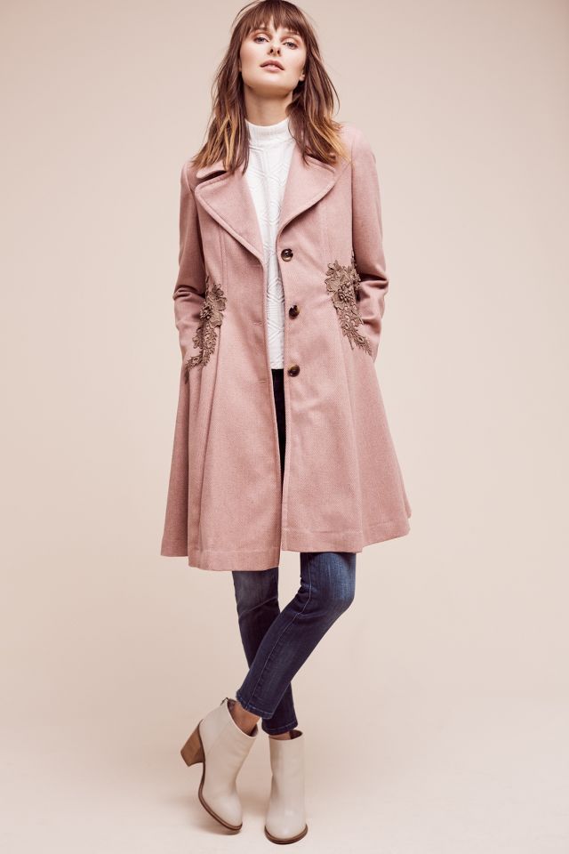 Anthropologie hotsell rose coat