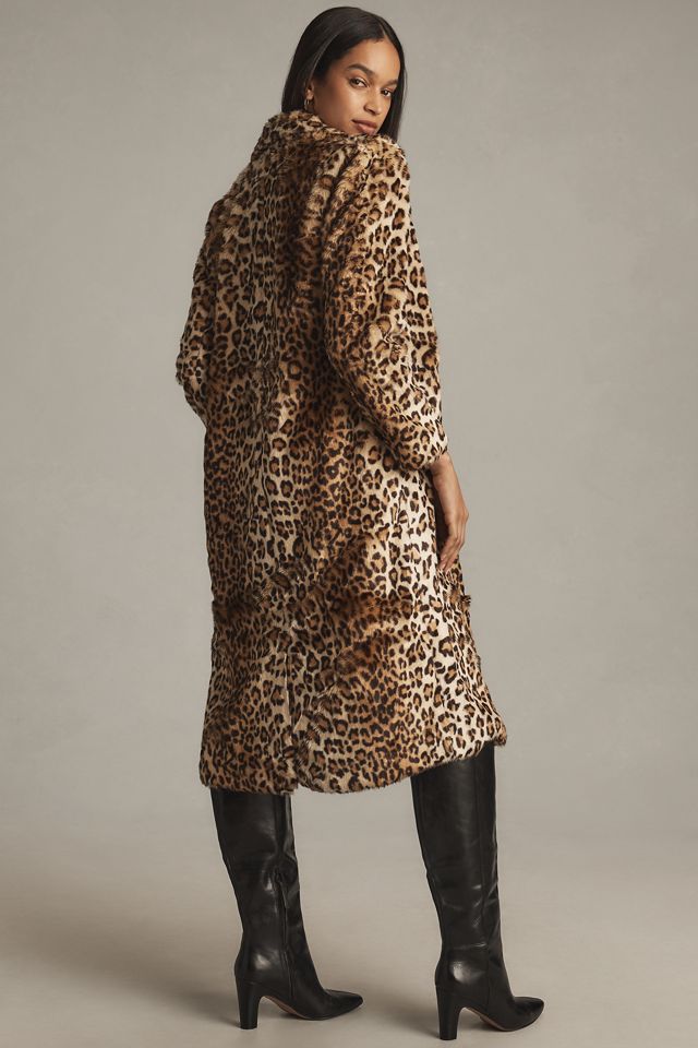 CHRLDR Ophelia Leopard-Print Faux-Fur Coat #3