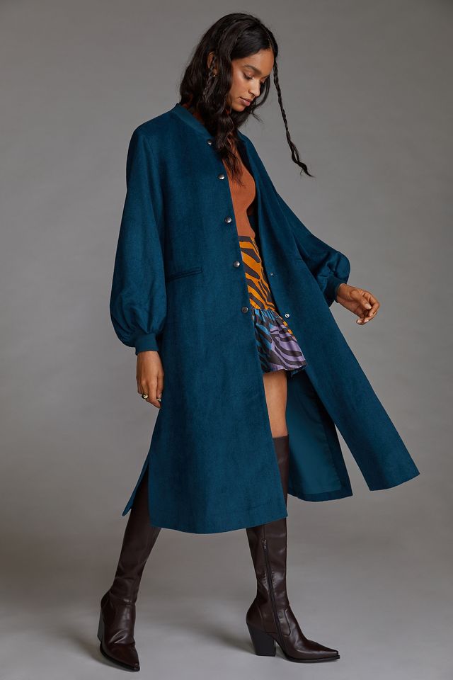 Puffed shop sleeve coat