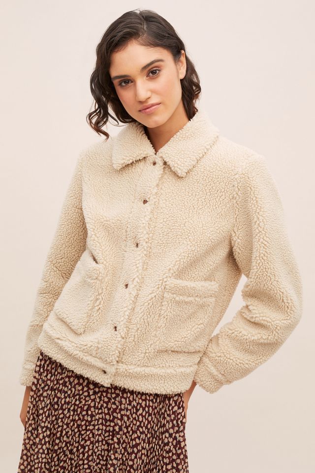 Teddy Faux-Fur Trucker Jacket #4