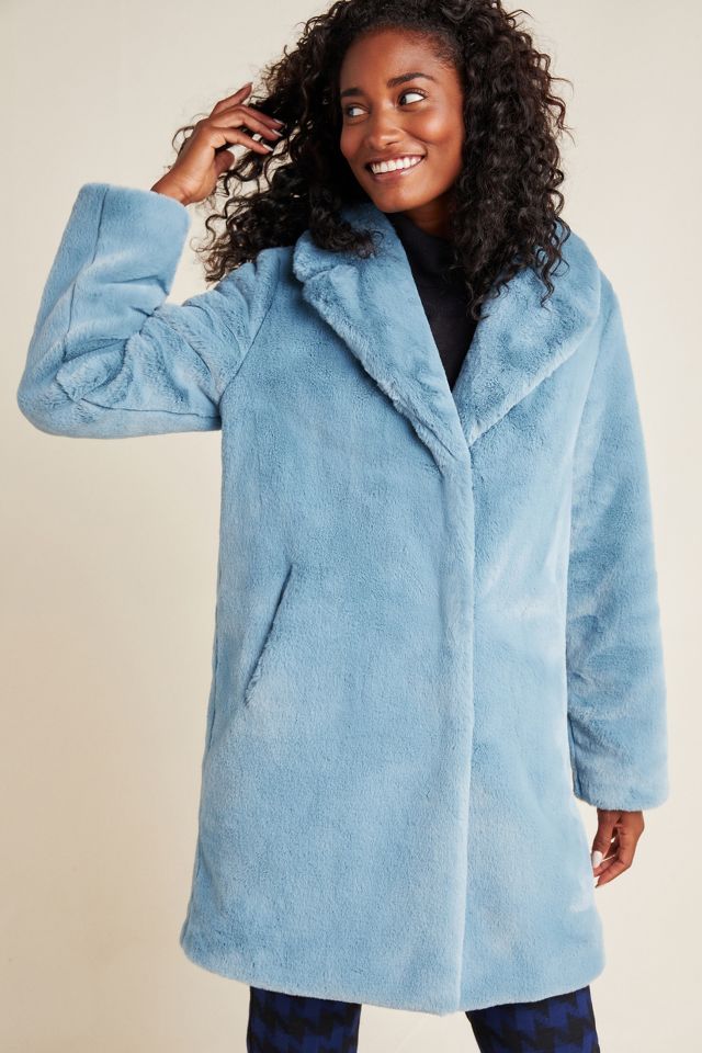 Faux fur 2024 coat anthropologie