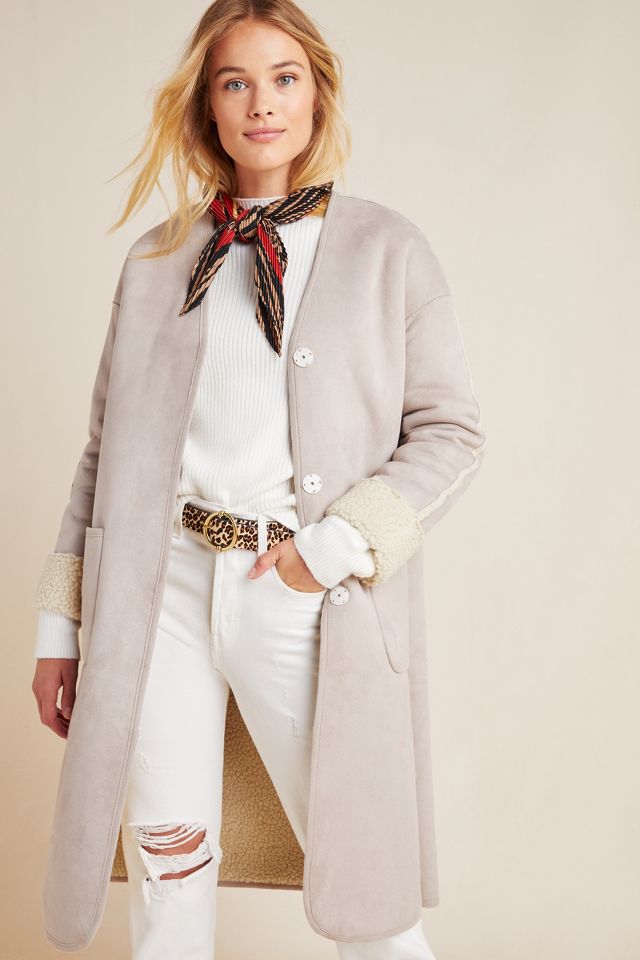 Oxford Reversible Teddy Coat Anthropologie