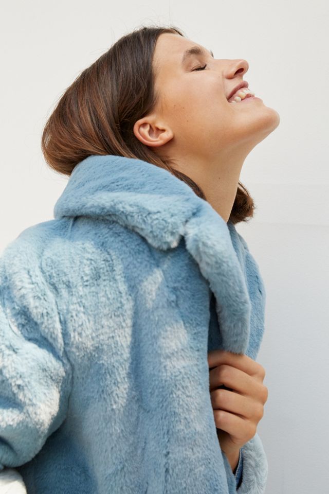 Patti Colorblocked Faux Fur Coat #2