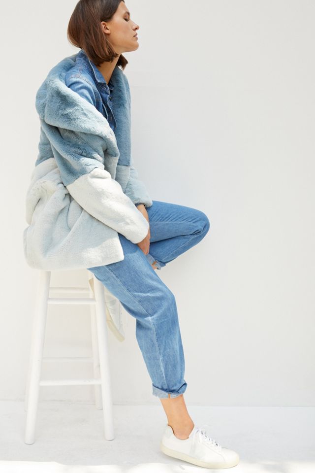 Patti Colorblocked Faux Fur Coat #3
