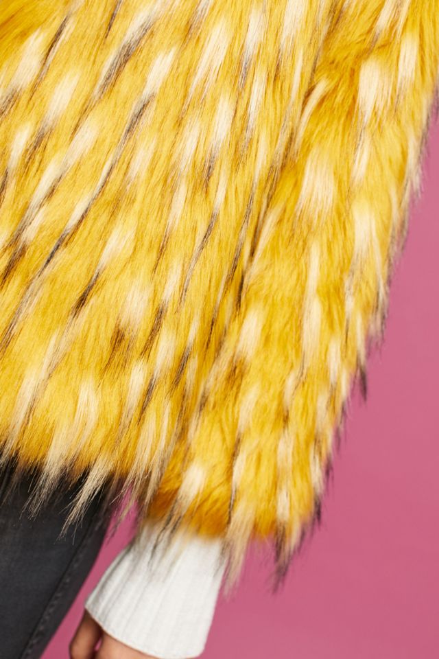 Canary Faux Fur Coat #2