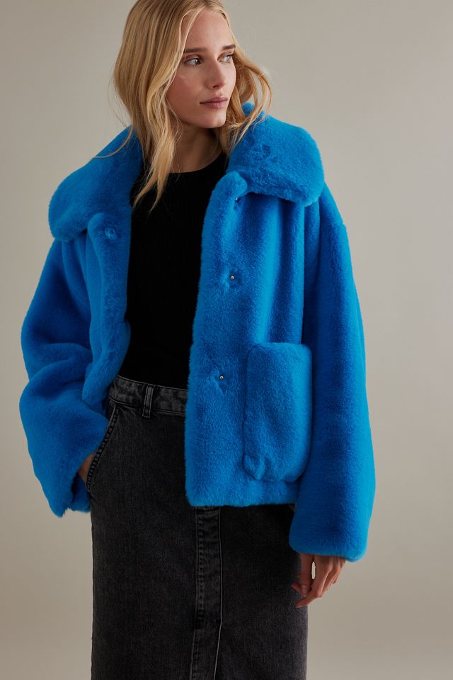 Jakke Traci Faux-Fur Cropped Coat #2