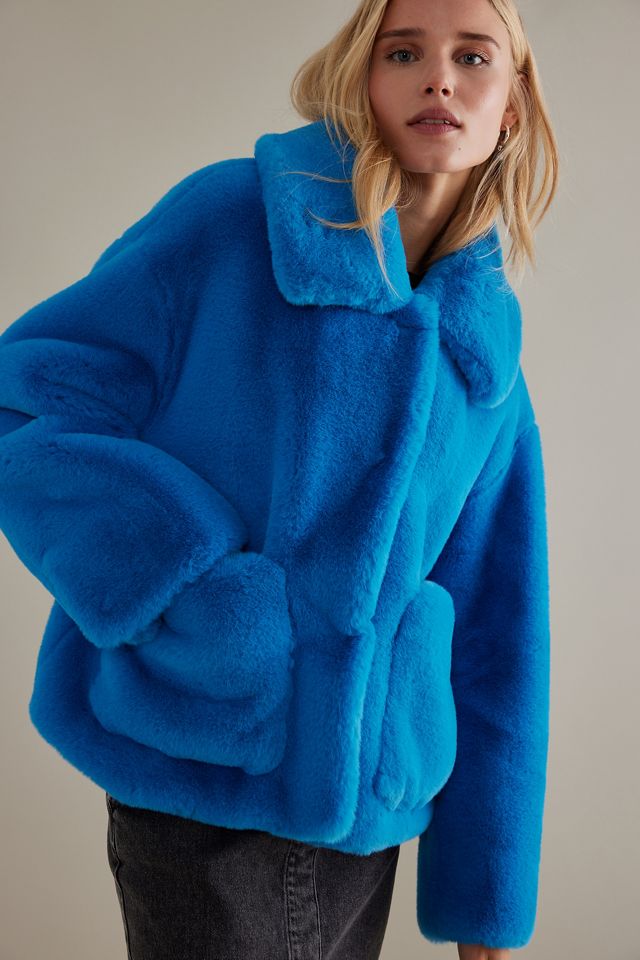 Jakke Traci Faux-Fur Cropped Coat #4