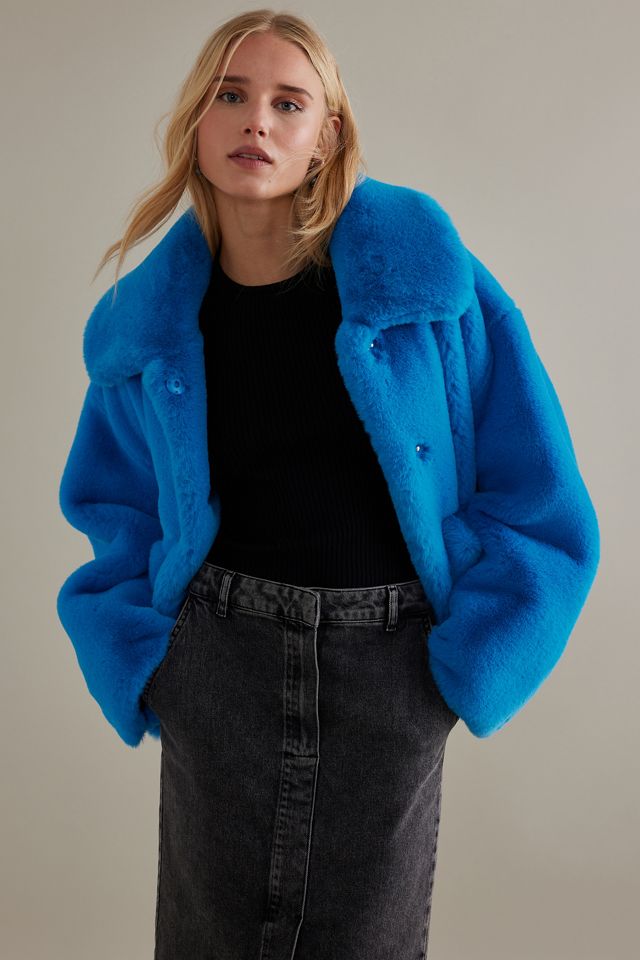 Jakke Traci Faux-Fur Cropped Coat