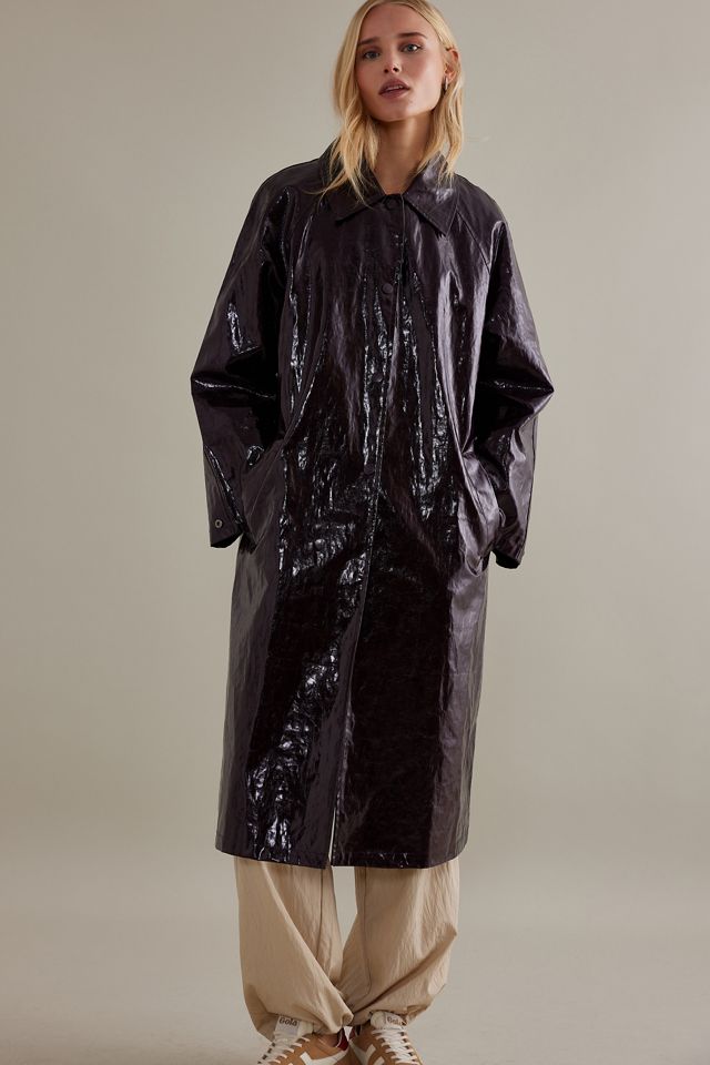 Jakke Cassie Patent Trench Coat #2