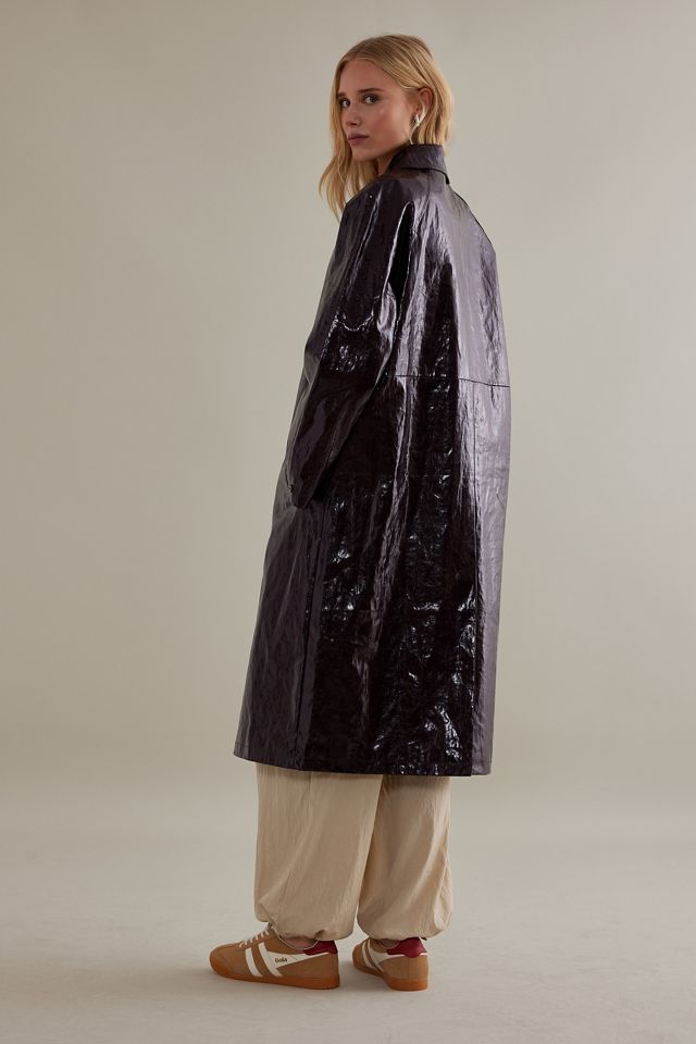 Jakke Cassie Patent Trench Coat #5