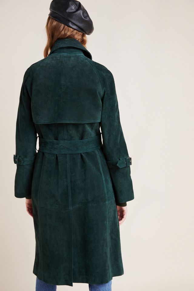 Melanie Suede Trench Coat #1