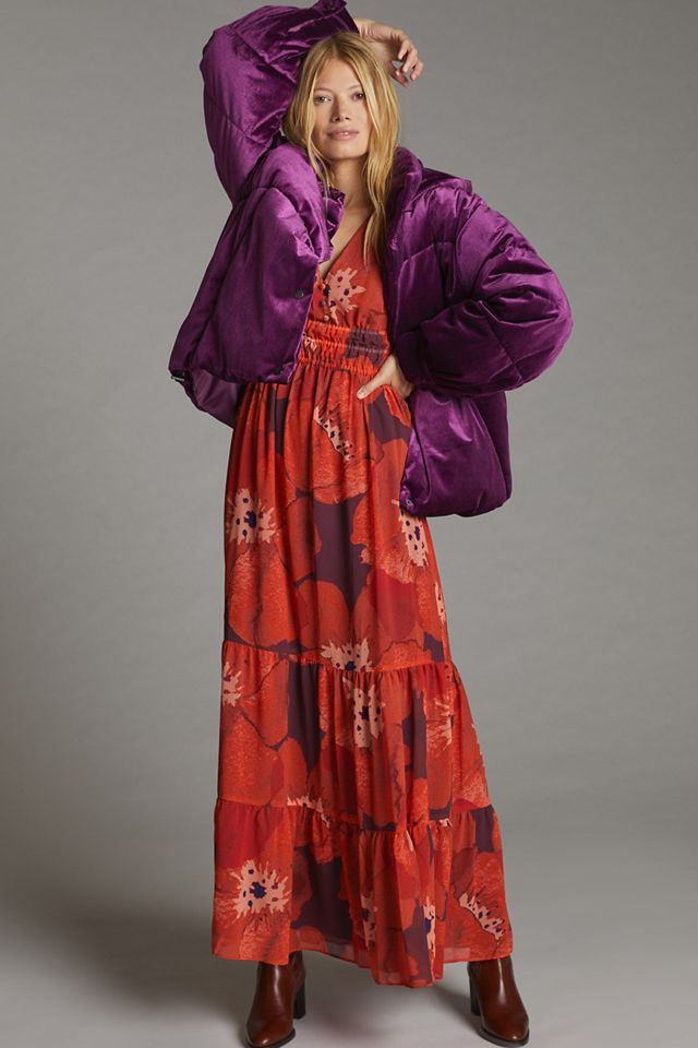 Velvet Puffer Jacket #1