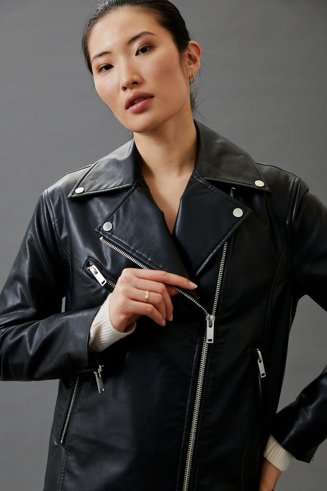 Faux Leather Moto Jacket Anthropologie