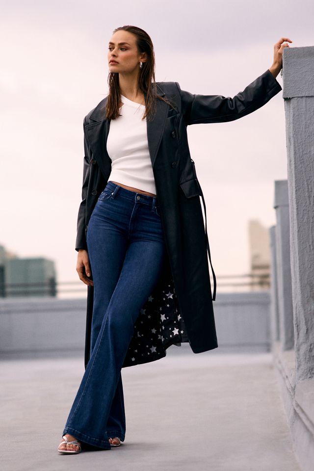 Faux Leather Trench Coat #2