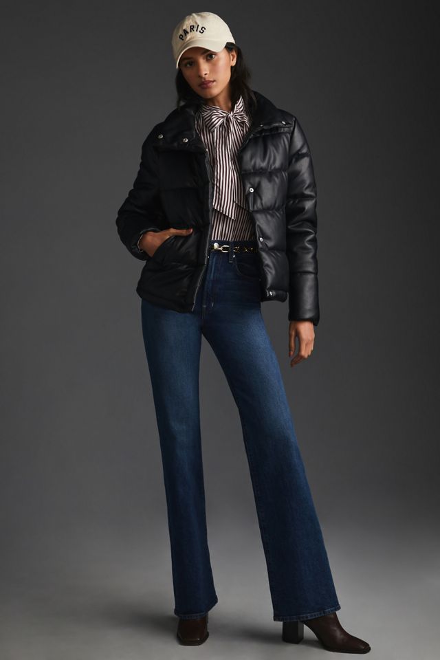 Avec Les Filles Faux Leather Puffer Jacket #1