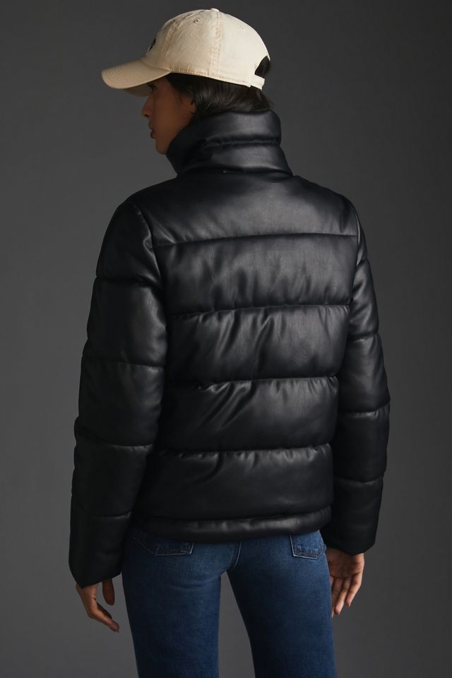 Avec Les Filles Faux Leather Puffer Jacket #2