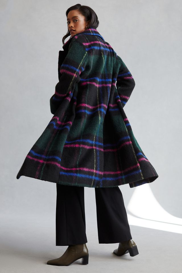 Avec Les Filles Plaid Coat