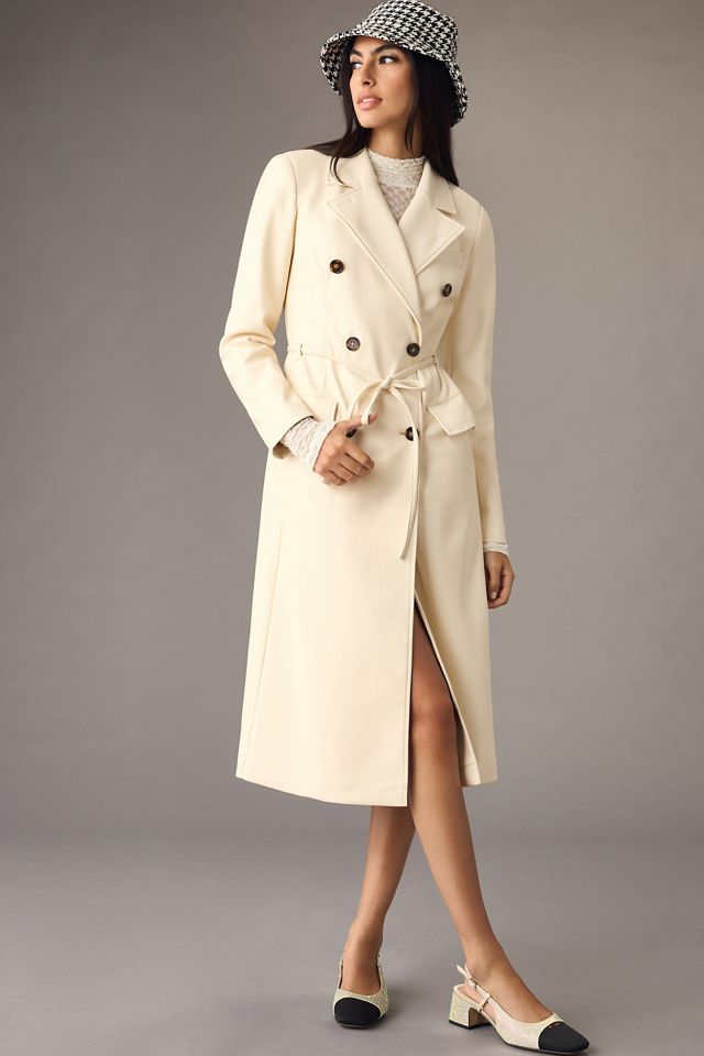 Avec Les Filles Faux Leather Trench Coat #4