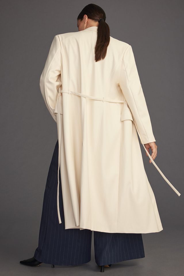 Avec Les Filles Faux Leather Trench Coat #9