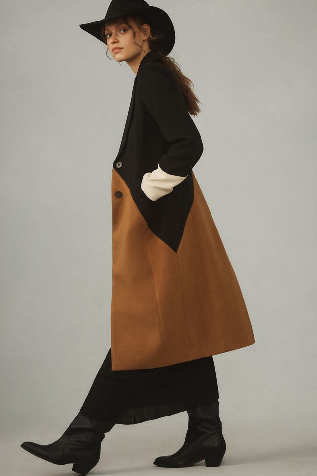 Avec Les Filles Wavy Colorblock Coat #2