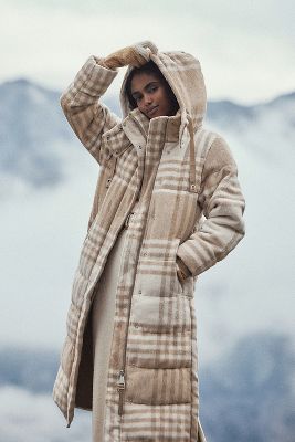 Avec Les Filles Brushed Printed Puffer Coat Anthropologie