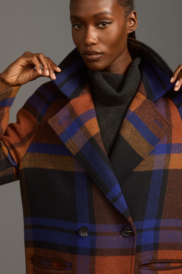 Avec Les Filles Plaid Top Coat #3