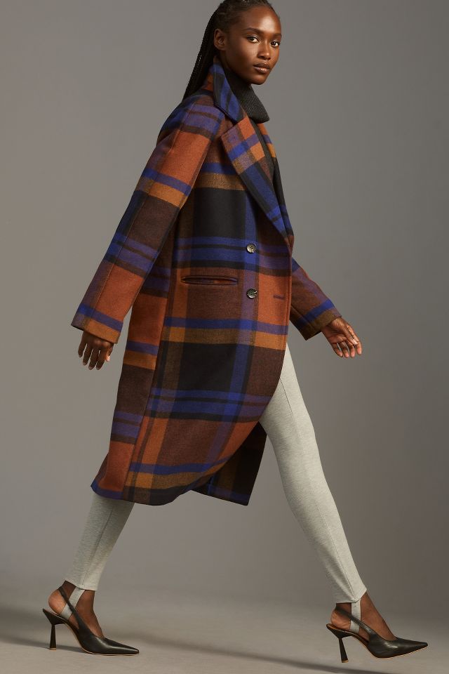 Avec les filles store coat plaid