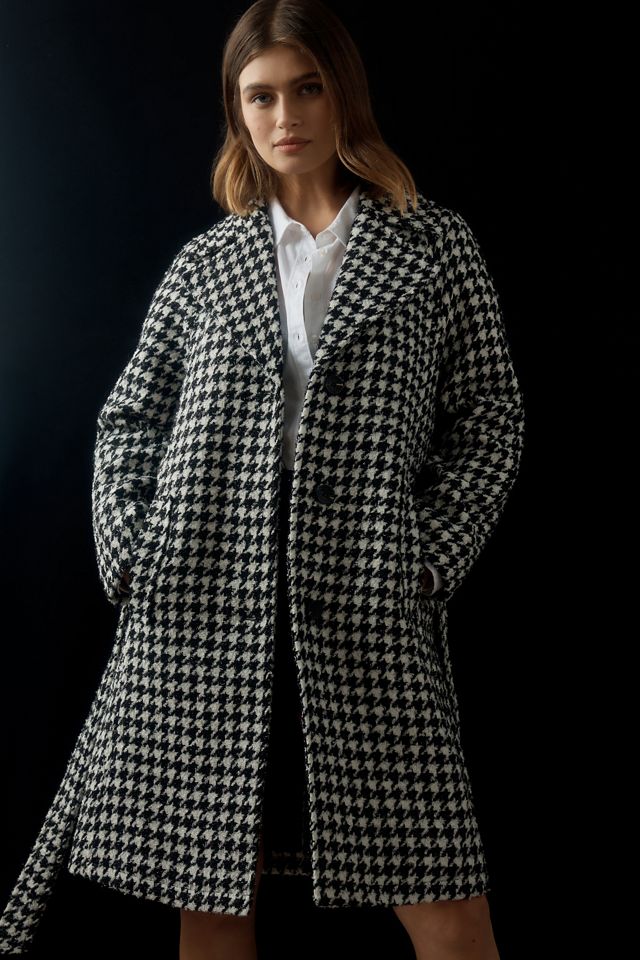 Avec Les Filles Houndstooth Trench Coat | Anthropologie