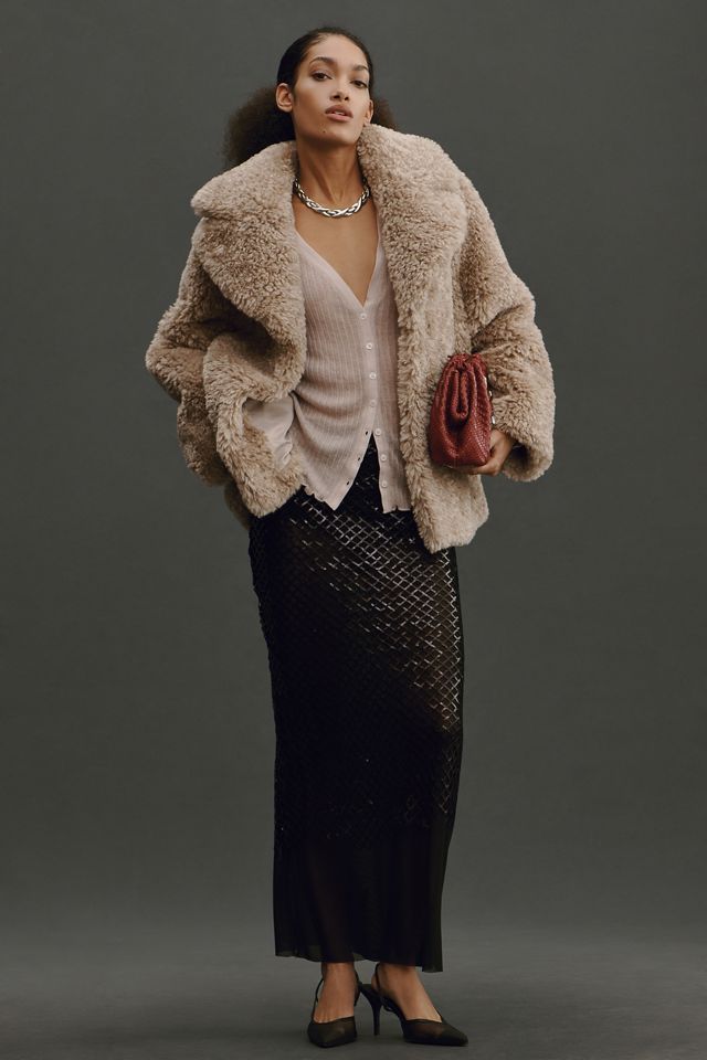 Avec Les Filles Cropped Teddy Coat #3