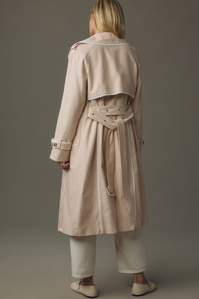 Avec Les Filles Rickrack Trench Coat #2
