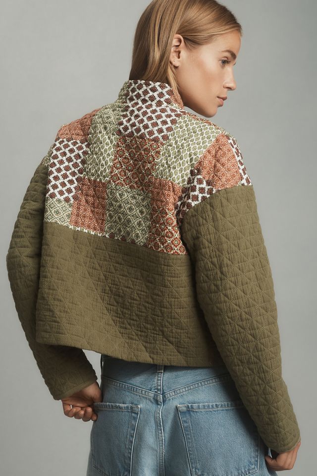 Avec Les Filles Printed Patchwork Jacket #1