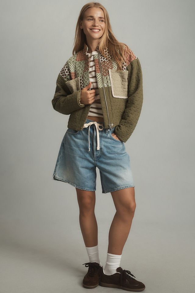 Avec Les Filles Printed Patchwork Jacket #2