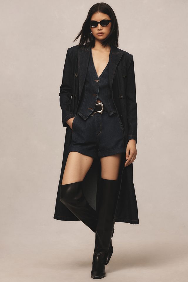 Avec Les Filles Denim Trench Coat #2