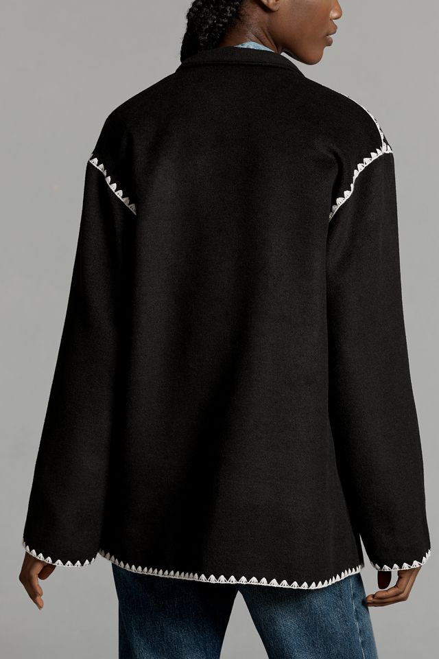 Avec Les Filles Whipstitch Scarf Coat #2