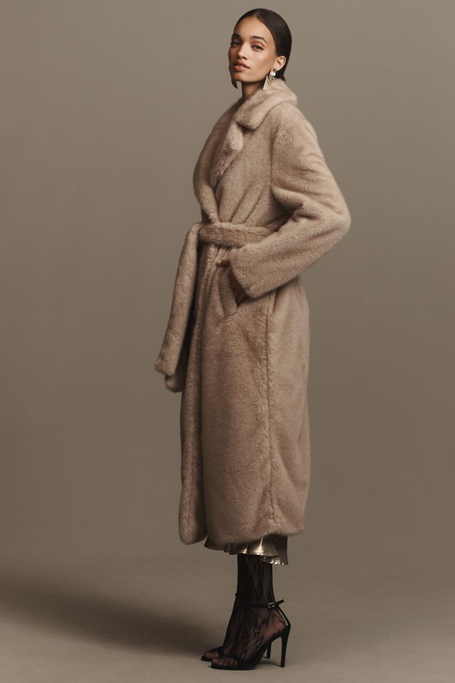 Avec Les Filles Double-Breasted Faux-Fur Coat #3