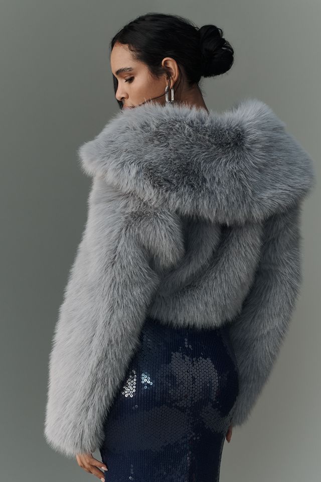 Avec Les Filles Furry Crop Coat #1