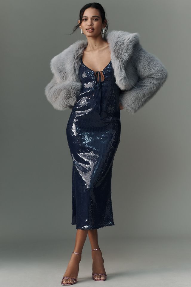 Avec Les Filles Furry Crop Coat #2