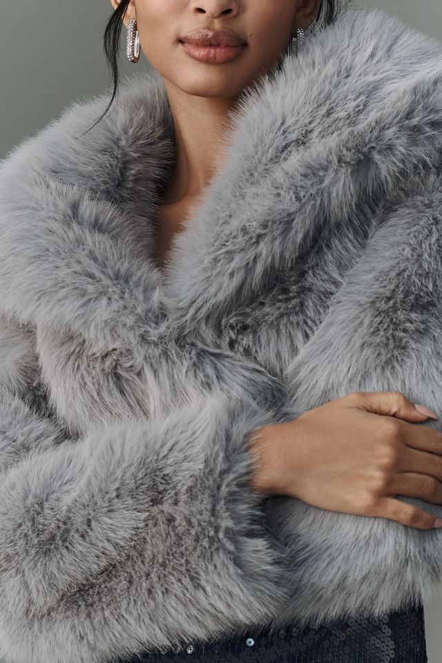 Avec Les Filles Furry Crop Coat #3