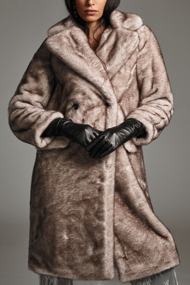 Avec Les Filles Faux-Fur Double-Breasted Coat #2