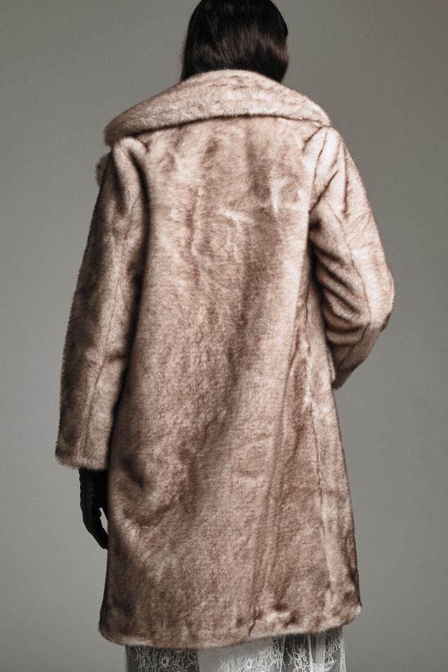 Avec Les Filles Faux-Fur Double-Breasted Coat #3