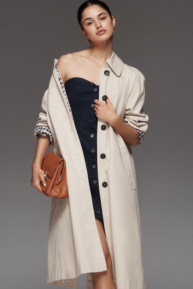 Avec Les Filles Long Trench Coat