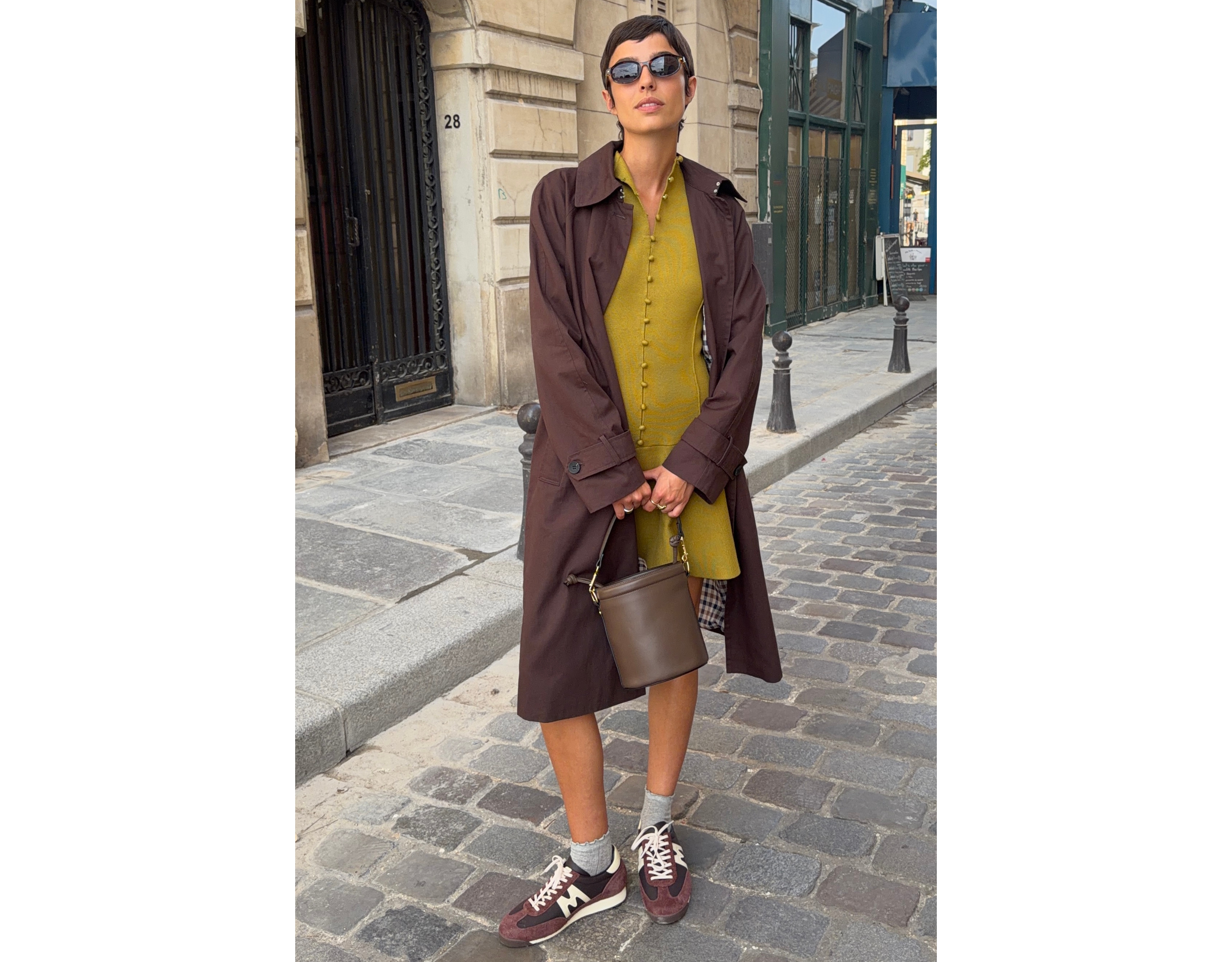 Avec Les Filles Long Trench Coat